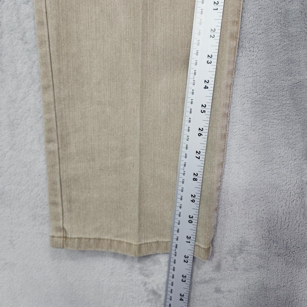 Vintage Christopher & Banks Jeans Womens 6 Beige Mid Rise Straight Leg Stretch - Picture 14 of 16